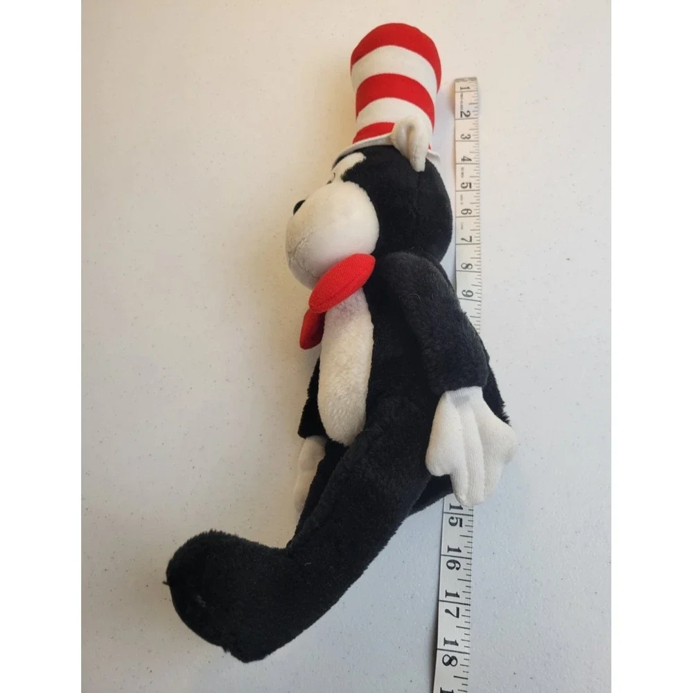 Dr. Seuss Cat in Hat Plush Stuffed Animal Toy Collectible Black White Red 18